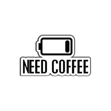 Metal Pin Need Coffee  -lapel pin