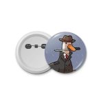 Duck  with knife- blastic badge