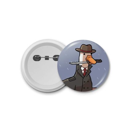 Duck  with knife- blastic badge