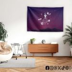 Space Astronaut Galaxy -flag