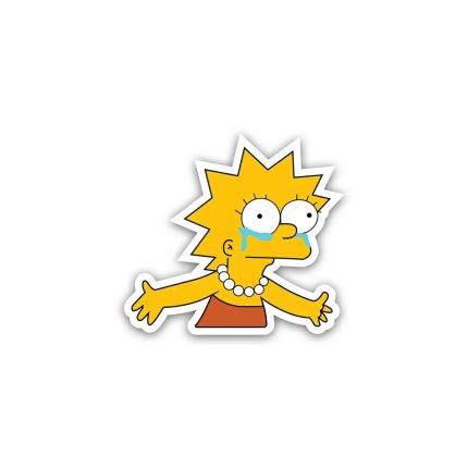 Lisa Simpson  Cartoon The Simpsons- sticker