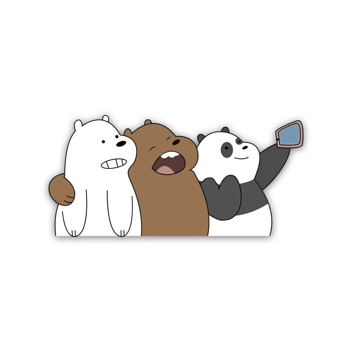 64nd5q594dmdJ595xZ6oHH17pD6UlFQxOO99J7gE.jpg - stickerWe bare bear Three Bears 3 Bears taking Selfie - الصورة 1
