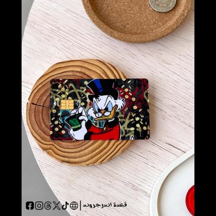 donald duck Counting money -Visa Sticker