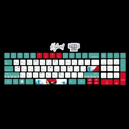 Waves- keyboard sticker
