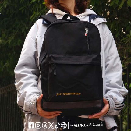 Black Color Basic -Backpack