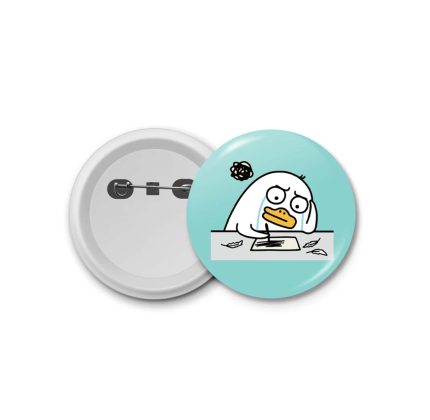 Duck  studying- blastic badge