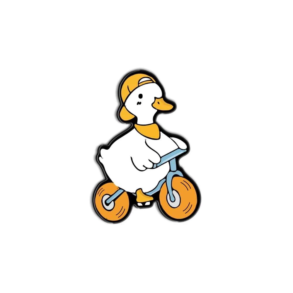8BhGFTkHpBaVIvpUj9xRGvh5Smp5BVpzplmzHGQ6.jpg Duck rides bicycle -Metal - الصورة 1