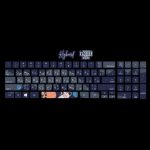 Astronaut -keyboard sticker