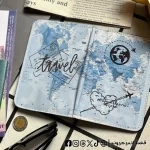travel baby blue - Passport Cover