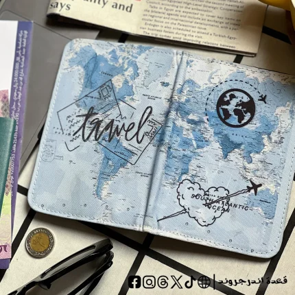 travel baby blue - Passport Cover