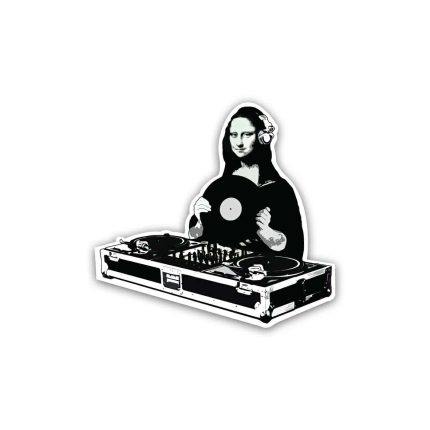 Mona Lisa DJ- sticker