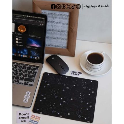 Black stars -mousepad