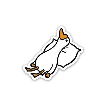 Duck  sleeping- Sticker