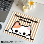 This mouse belongs to the cat - mouse pad