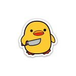 Duck   knief- Sticker