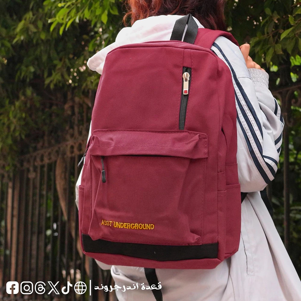 GHy1NDZTg8dCLqD3cXIvuI6u331rK5TD4sKnxzKd.webp Burgundy Basic -Backpack - الصورة 1