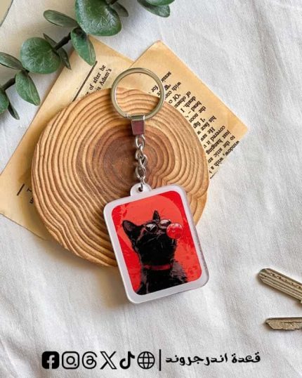Black cat - key chain