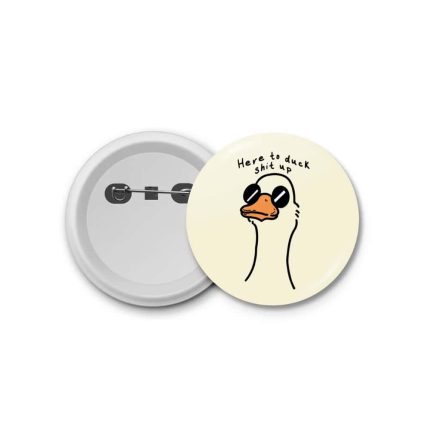 Duck  with sunglasses- blastic badge