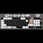 - keyboard stickerAstronaut and rocket (Arabic - English- Korean)
