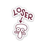 Loser Squidward meme- Sticker