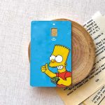 simpson counting money -Visa Sticker