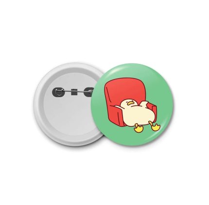 Duck  with chair- blastic badge
