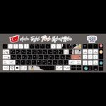 - keyboard stickerAstronaut and rocket (Arabic - English- Turkish)