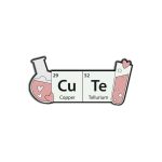 Cu Te -lapel pin