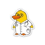 Ducktor yellow- Sticker