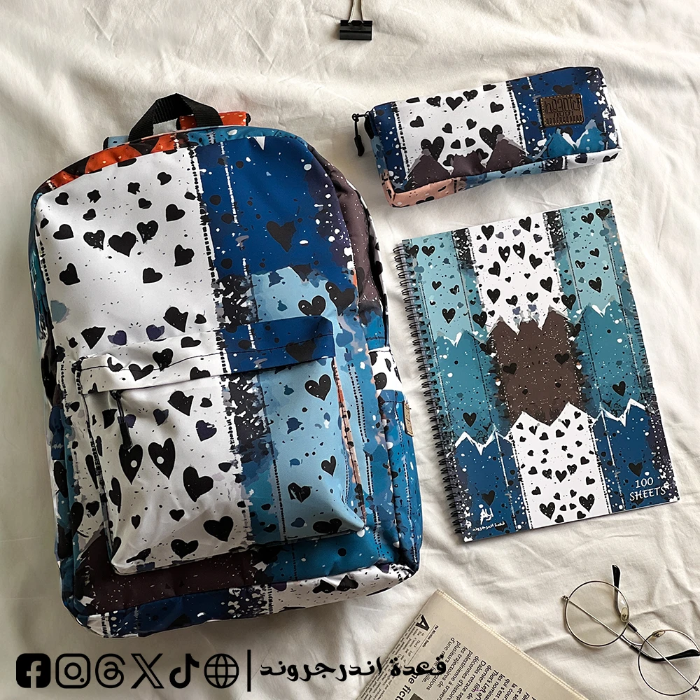 Ua0RyrEqIorq1y3sVqzSRo6PsKkRfbWDjVC15ybc.webp Painted hearts Backpack -set - الصورة 1