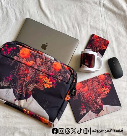 Head with flowers set - 15.6 inch bag