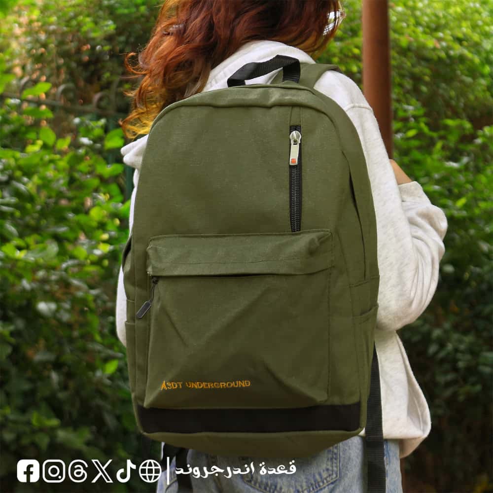 VWeH0A2xqInskfLZ0gYyirl0eixtbrCcLviW3UzR.jpg Olive Color Basic -Backpack - الصورة 1