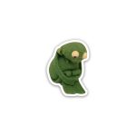 Kermit Frog meme sad- sticker