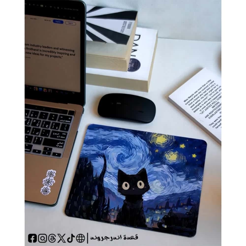 aZA4OL9sRuRL8HeUESxLiYndX5Lhs5Ii5DllV4BM.jpg van gogh cat -mouse pad - الصورة 1