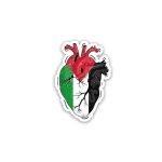 Palastine heart sticker
