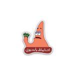 Patrick Star SpongeBob Cartoon no money- sticker