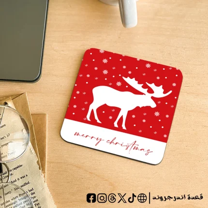 Rudolph christmas red -coaster