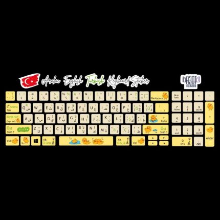 Ducks (Arabic - English- Turkish)- keyboard sticker