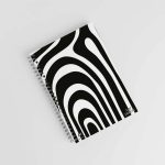 Zebra Black and White -note