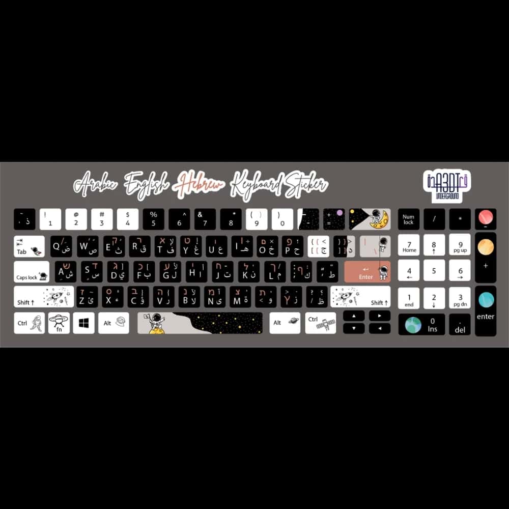 klXHcgrXGzUlGvgE4njcDBxfgXwbMigFNTRff6t2.jpg - keyboard stickerAstronaut and rocket (Arabic - English- Hebrew) - الصورة 1