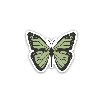 Green Butterfly- Sticker