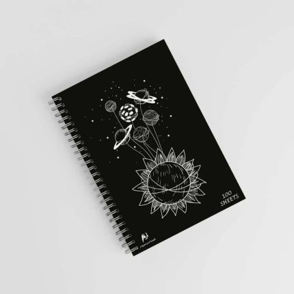 Planet with sun -note