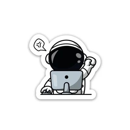 Astronaut sticker