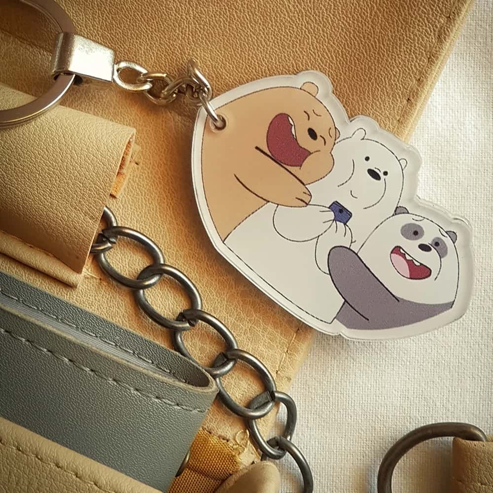 nzw8NgH0otljtLptkACgI2GmhOTaIiTRgzyn42k1.jpg We Bare Bear Cartoon -key chain - الصورة 1