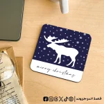 Rudolph christmas blue -coaster