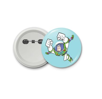 Cartoon Buzz Lightyear Flying Toy Story- blastic badge