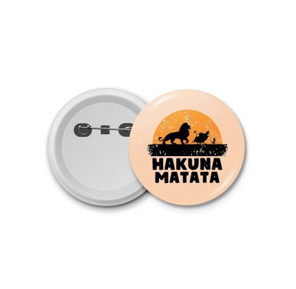 Cartoon Hakoona Matata  Simba The Lion King - blastic badge